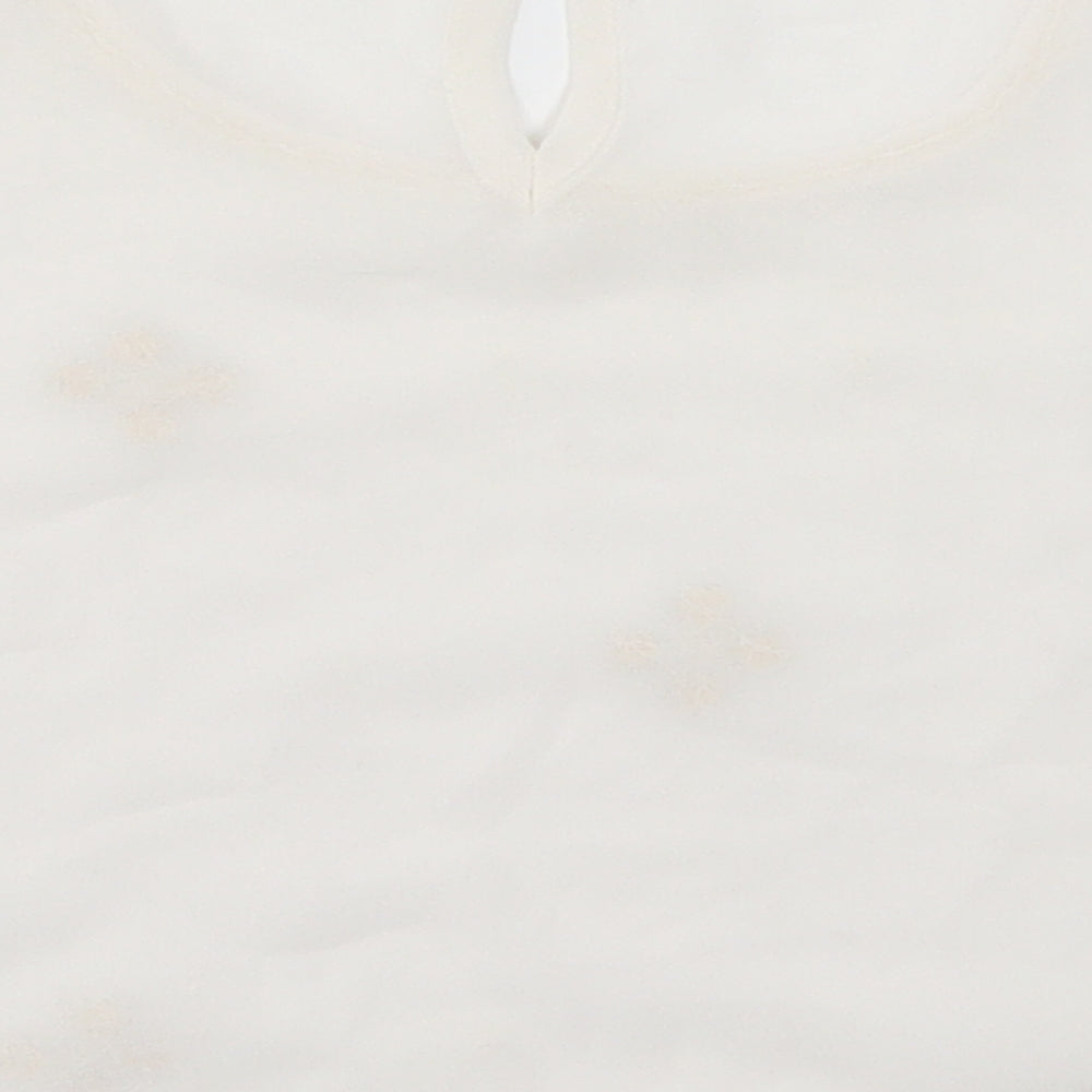 Matalan Girls White Cropped T-Shirt Size 12 Years