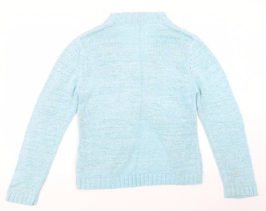 Womens UK Size L ellie louise Blue Cardigan Jumper