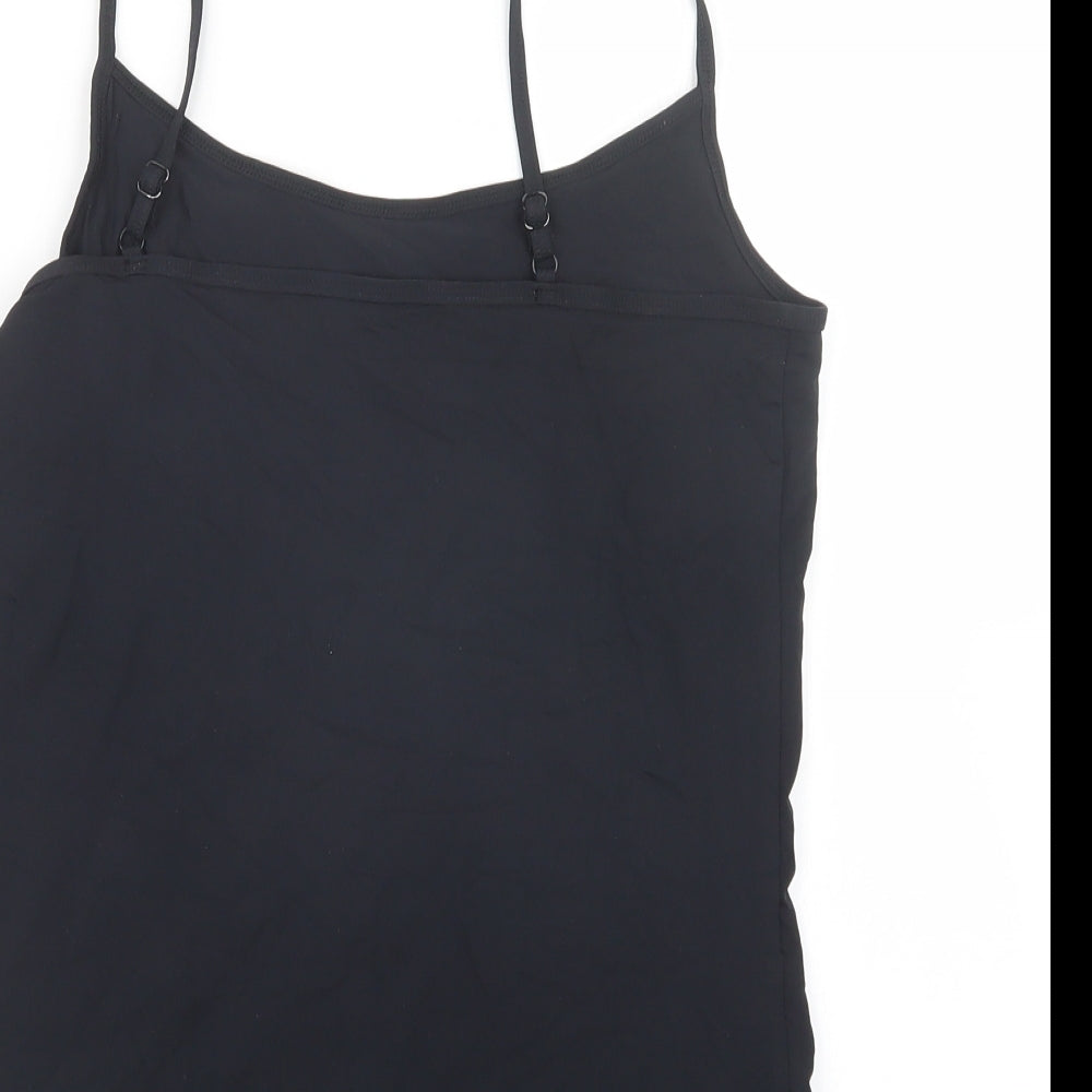 Womens UK Size 14 NEXT Black Basic Tank