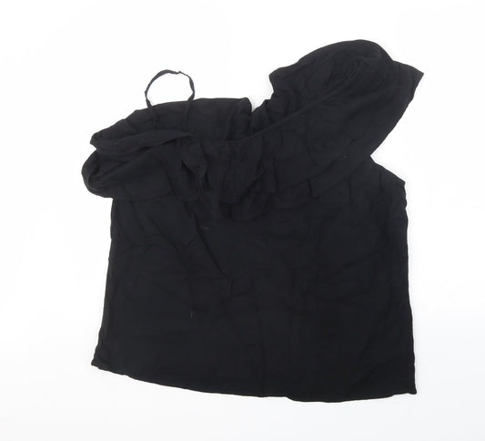 Womens UK Size XL Old Navy Black Basic Blouse