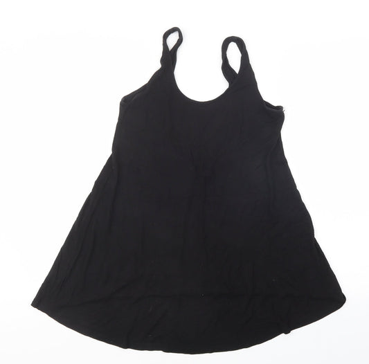 Womens UK Size 12 Divided by H&M Black Basic Tank