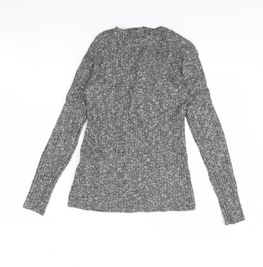 QED London Womens Grey Basic Blouse Size M