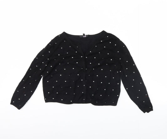 Womens UK Size M Coast Black Cardigan Jumper