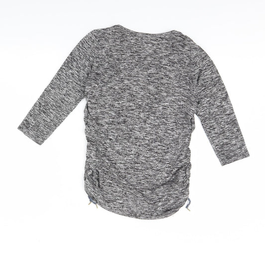 Womens UK Size M H&M Grey Basic Blouse