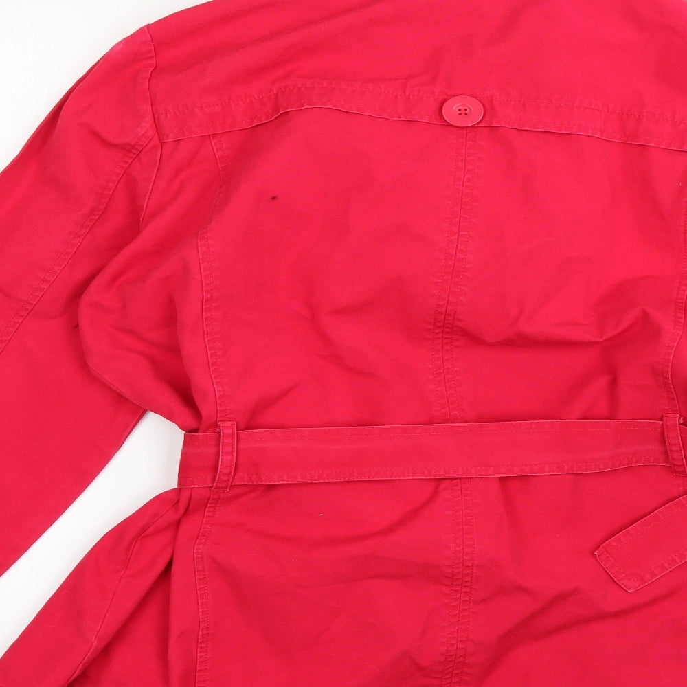 Womens UK Size 20 Cherokee Red Overcoat
