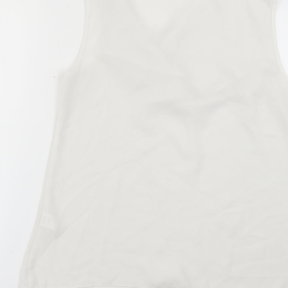 Papaya Womens White Basic Blouse Size 12