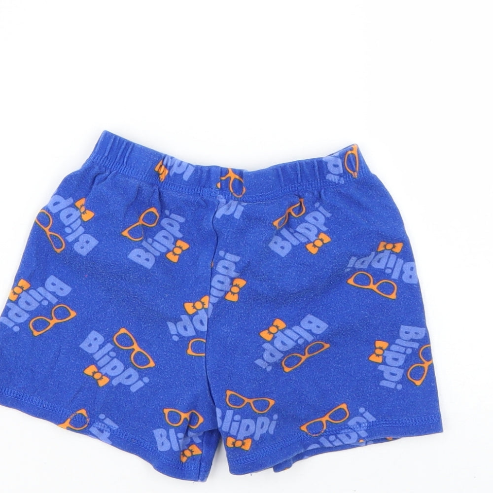 George Boys Blue Geometric Pyjama Pants Size 3-4 Years