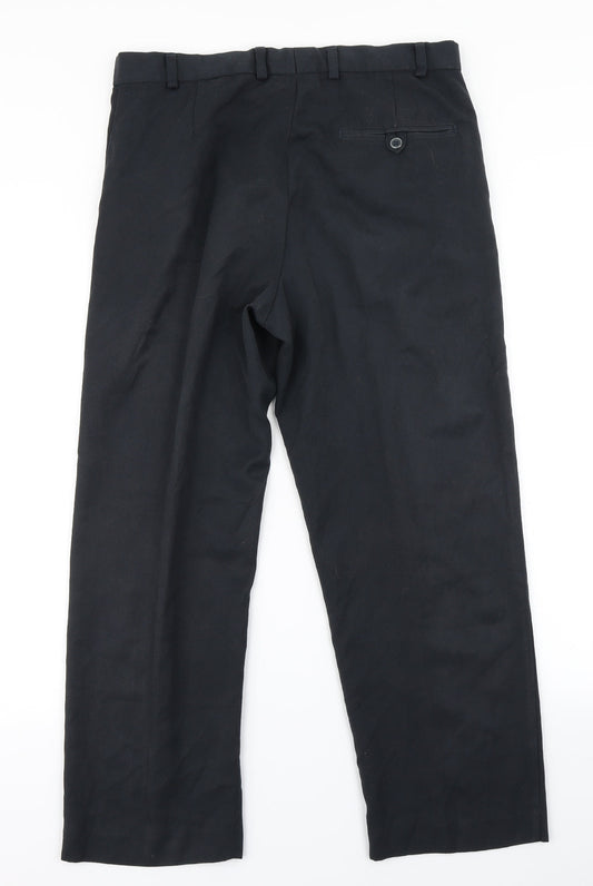 Ted Taylor Mens Blue Dress Pants Trousers Size 34 in L29 in