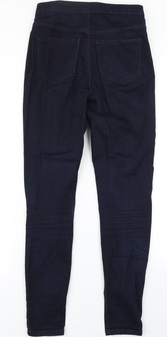 M&S Womens Blue Denim Skinny Jeans Size 10 L28 in