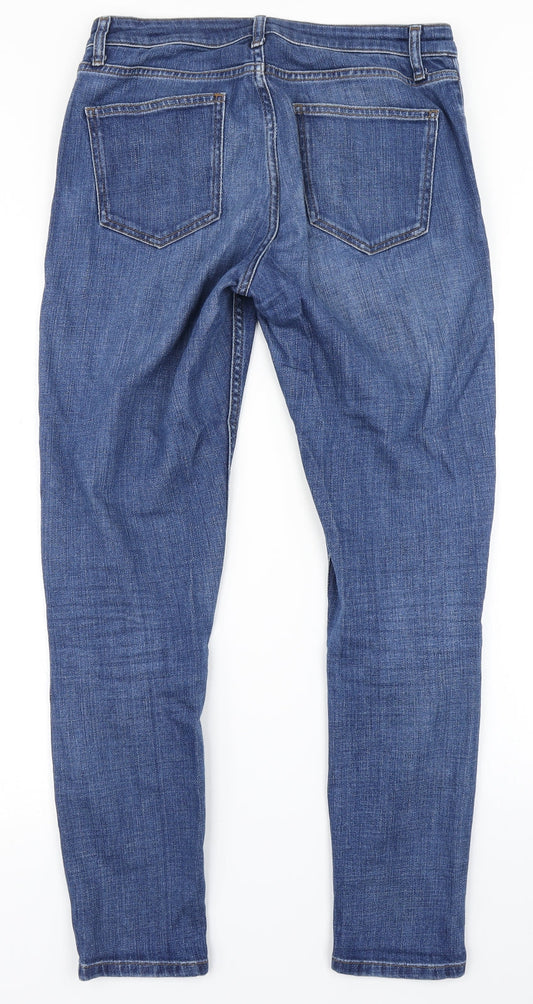 Topshop Womens Blue Denim Skinny Jeans Size 28 in L32 in