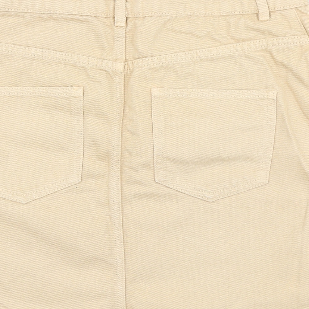 ASOS Womens Brown Denim A-Line Skirt Size 12