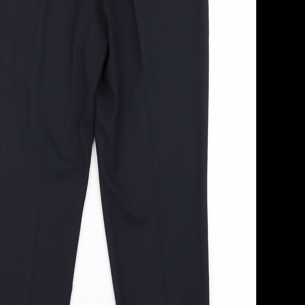 Womens UK Size 12 NEXT Regular Fit Dress Pants Blue Trousers