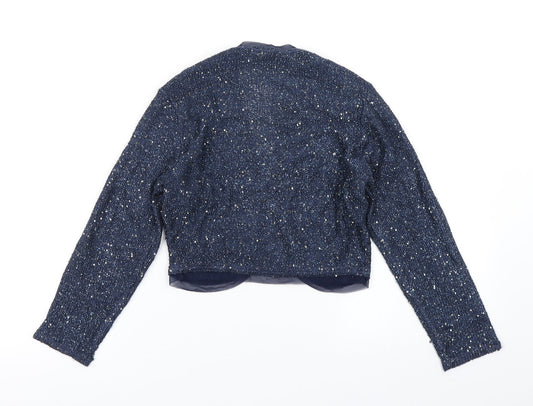 Womens UK Size S Monsoon Blue Cardigan Jumper
