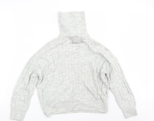 George Womens Grey Knit Pullover Jumper Size S