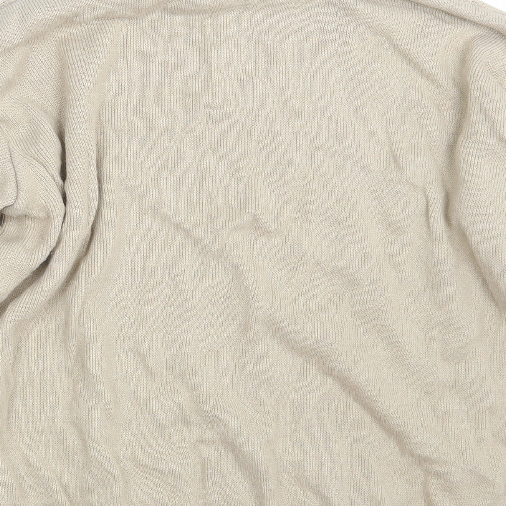 Womens UK Size L Merry Gold Beige Pullover Jumper