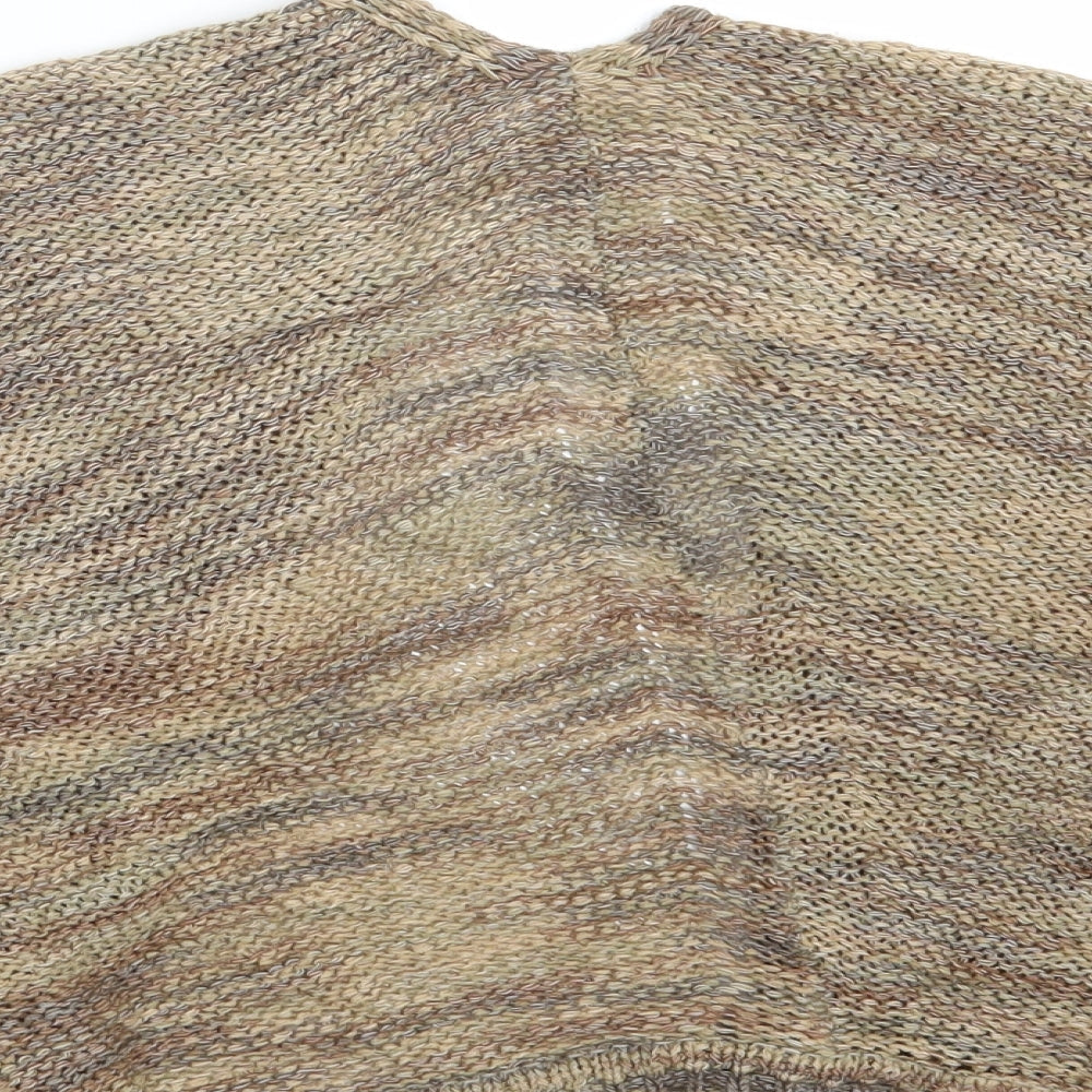 Womens UK Size XS Atmosphere Brown Wrap Jumper