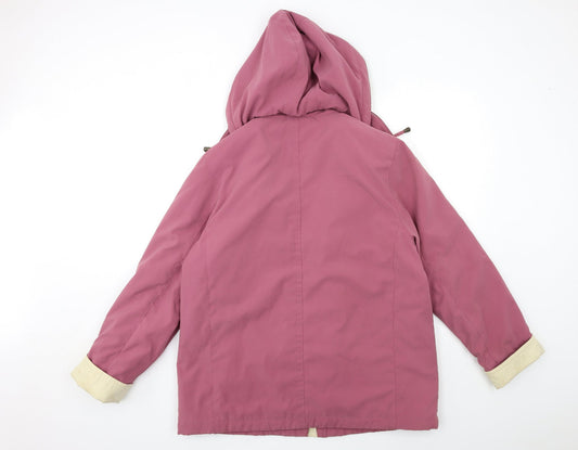 Berkertex Womens Pink Overcoat Coat Size 14
