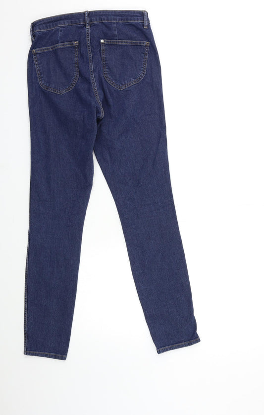 H&M Womens Blue Denim Skinny Jeans Size 28 in L29 in