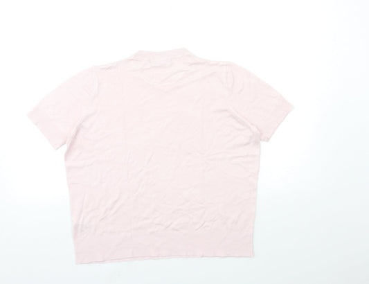 Womens UK Size 14 Marks and Spencer Pink Pullover Jumper