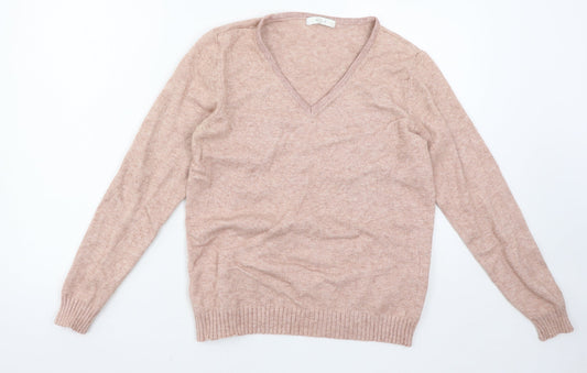 Womens UK Size L VILA Pink Pullover Jumper