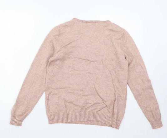 Womens UK Size L VILA Pink Pullover Jumper