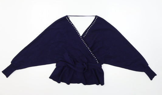 Womens UK Size M Blue Vanilla Blue Pullover Jumper
