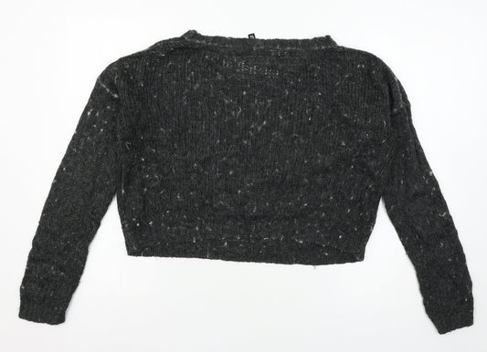 Womens UK Size 12 Divided Grey Pullover Jumper