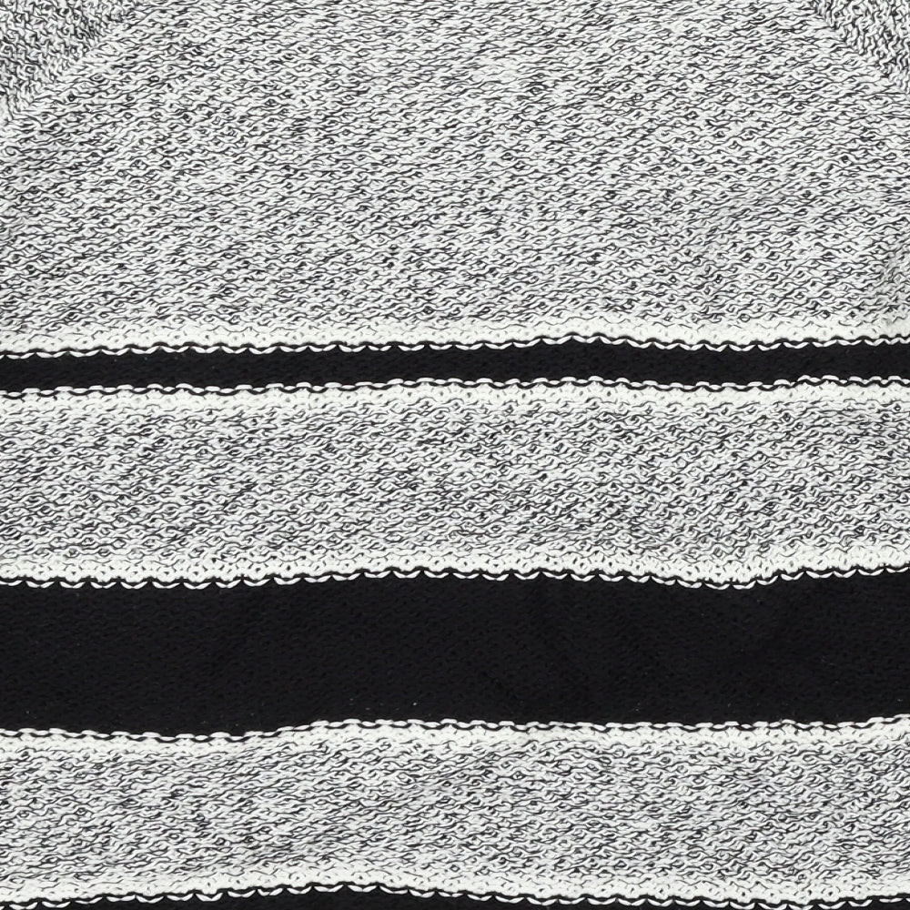 F&F Womens Black Geometric Knit Pullover Jumper Size 10