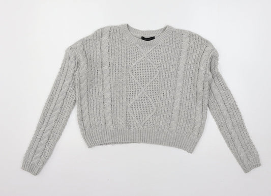 Womens UK Size 6 Atmosphere Grey Pullover Jumper