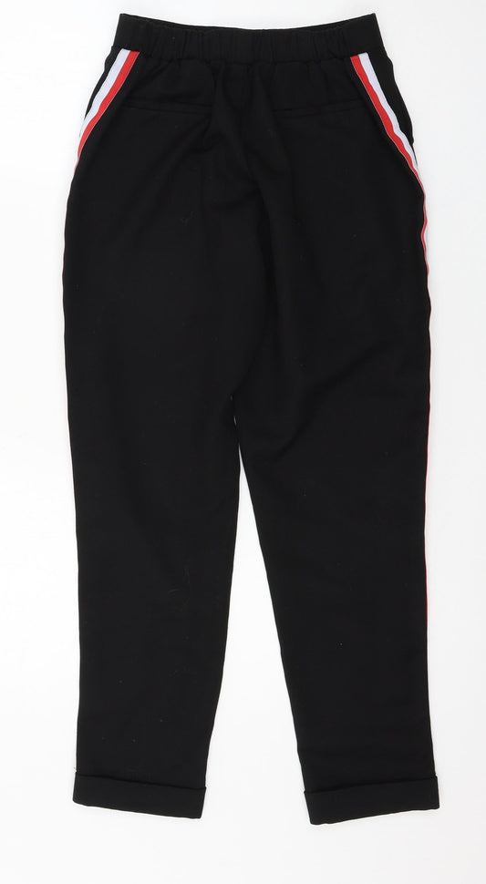 Womens UK Size 6 New Look Regular Fit Black Trousers