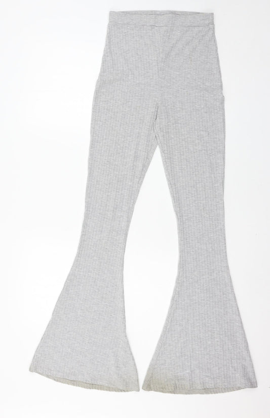 Womens UK Size 8 Misspap Regular Fit Grey Trousers