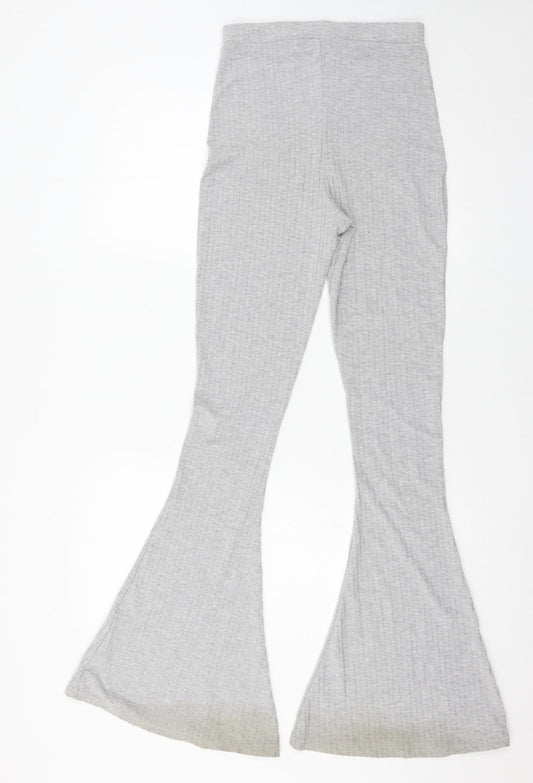 Womens UK Size 8 Misspap Regular Fit Grey Trousers