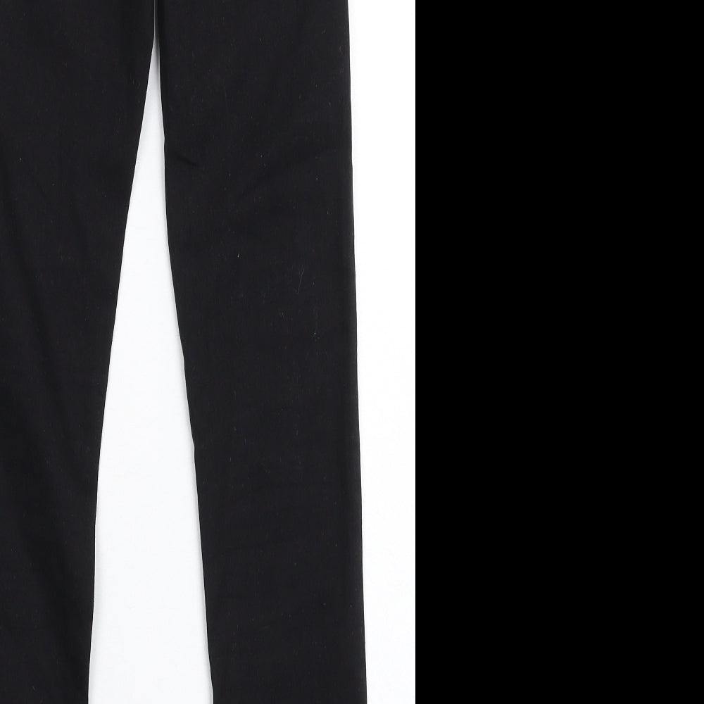 Brand and care label for Denim & Co. women’s black denim jegging jeans, size UK 6, 29-inch leg