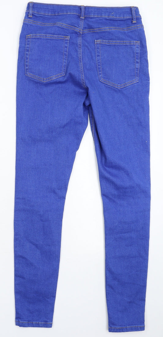 Denim & Co. Womens Blue Denim Jegging Jeans Size 12 L30 in
