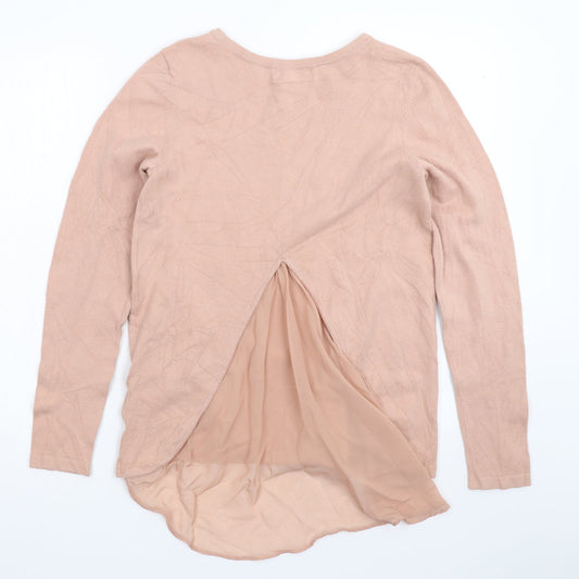 Body Flirt Womens Pink Knit Pullover Jumper Size S