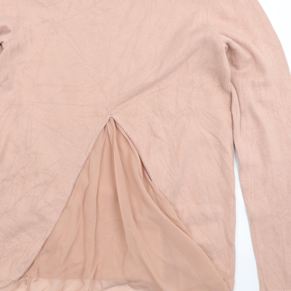 Body Flirt Womens Pink Knit Pullover Jumper Size S