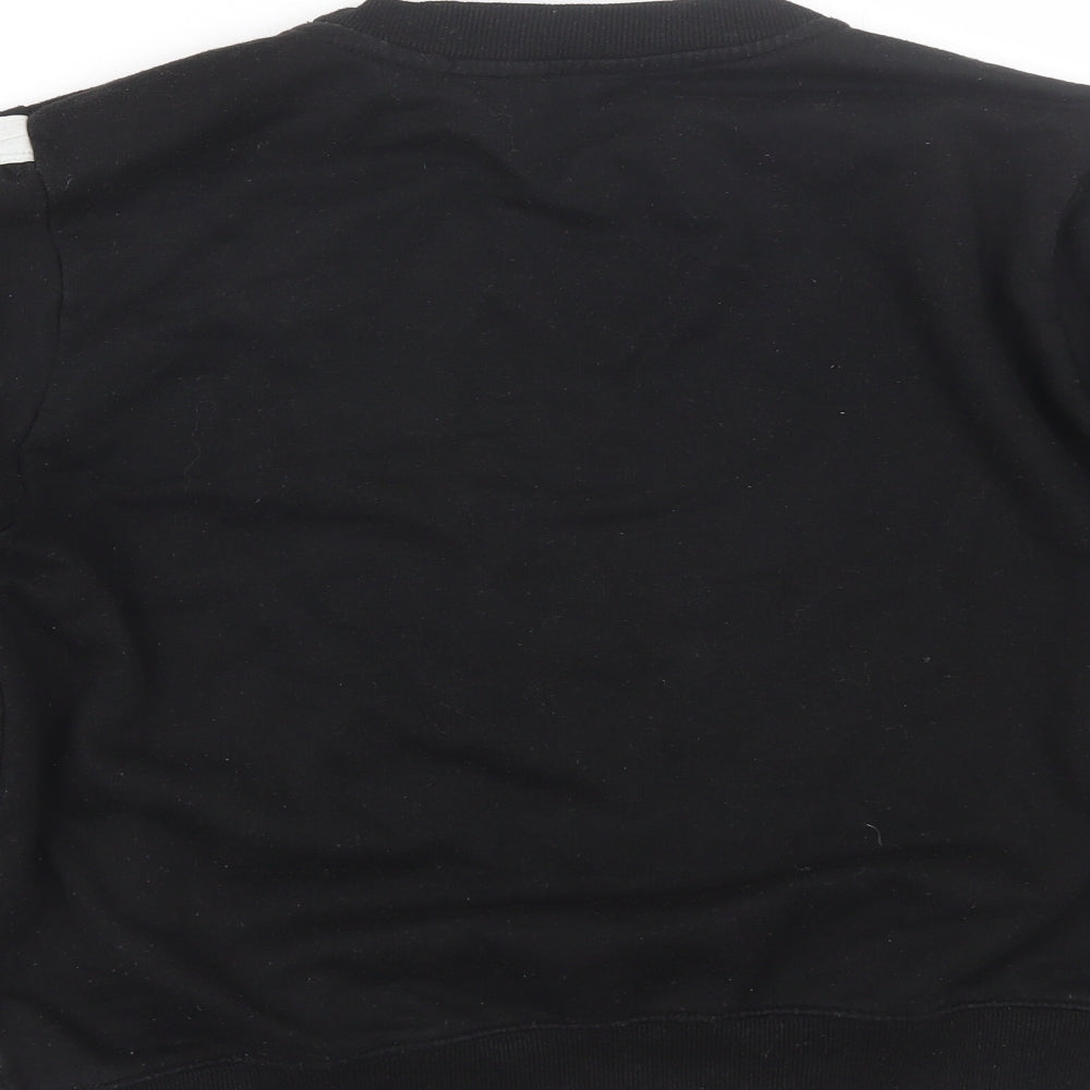 Womens UK Size 12 Boohoo Black Pullover Sweatshirt