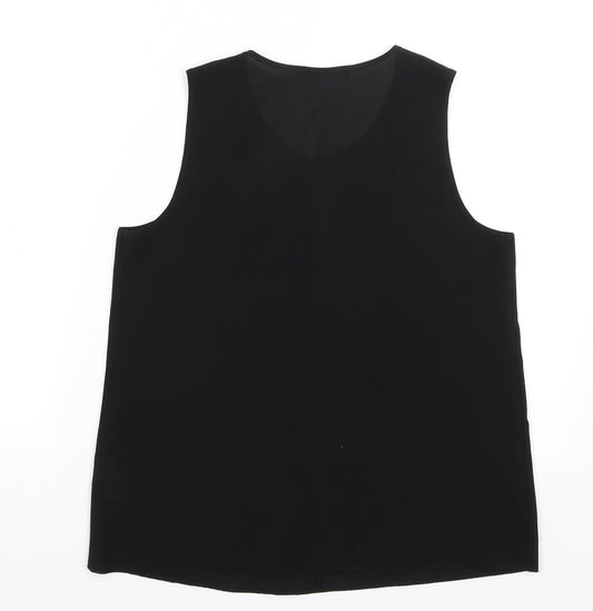 Womens UK Size 10 Atmosphere Black Basic Tank