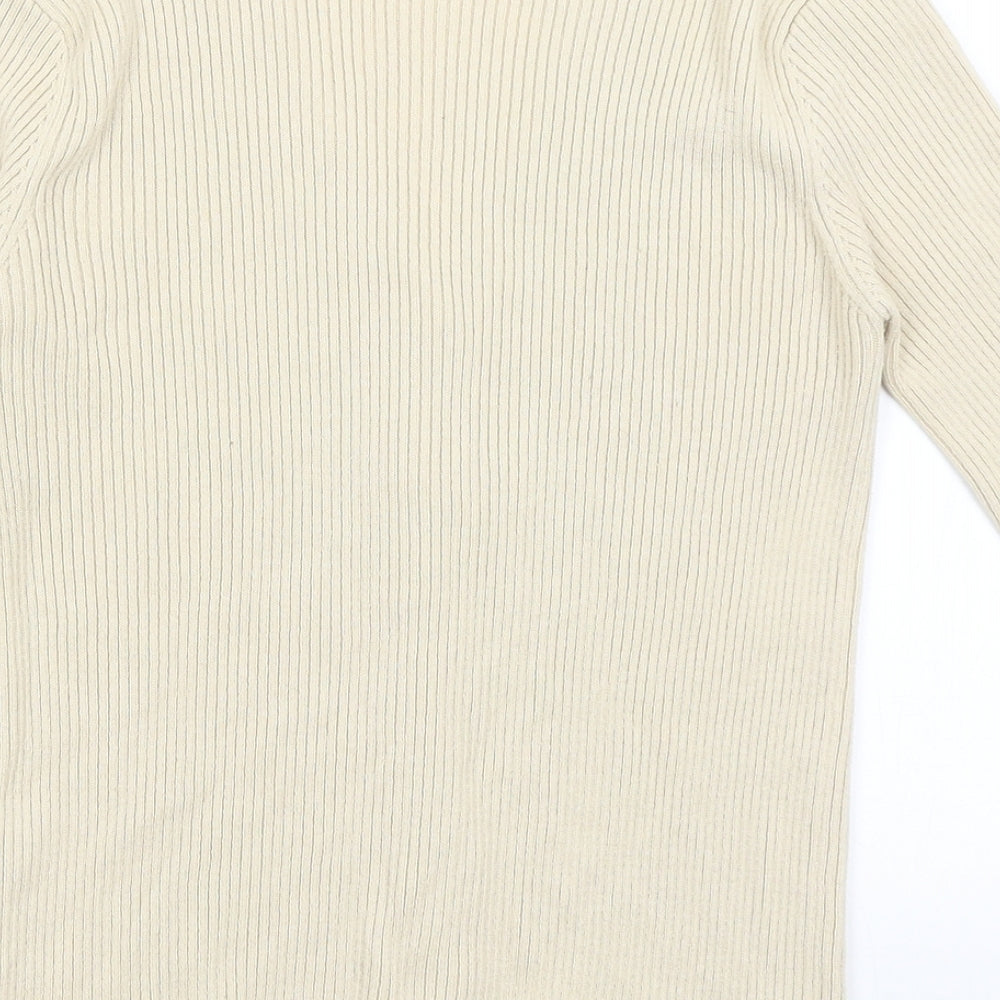 S Oliver Womens Beige Cardigan Jumper Size 8