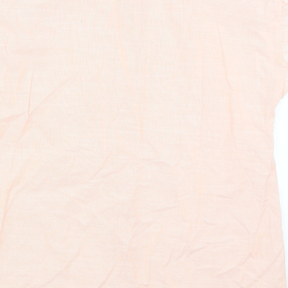 Nutmeg Womens Pink Basic Button-Up Size 16