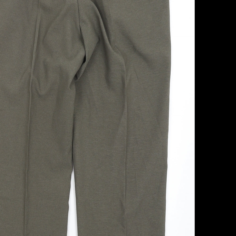 Mens UK Size 38 in M&S Regular Fit Dress Pants Green Trousers
