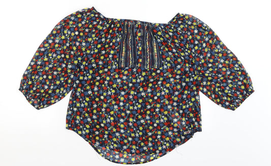 Womens UK Size S Hollister Blue Basic Blouse