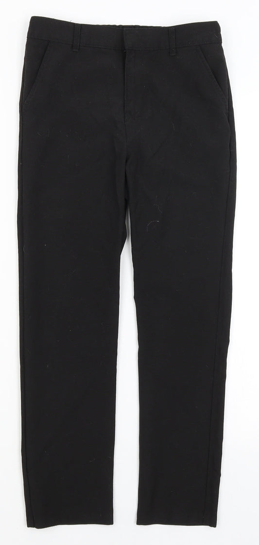 F&F Boys Black Dress Pants Trousers Size 9-10 Years