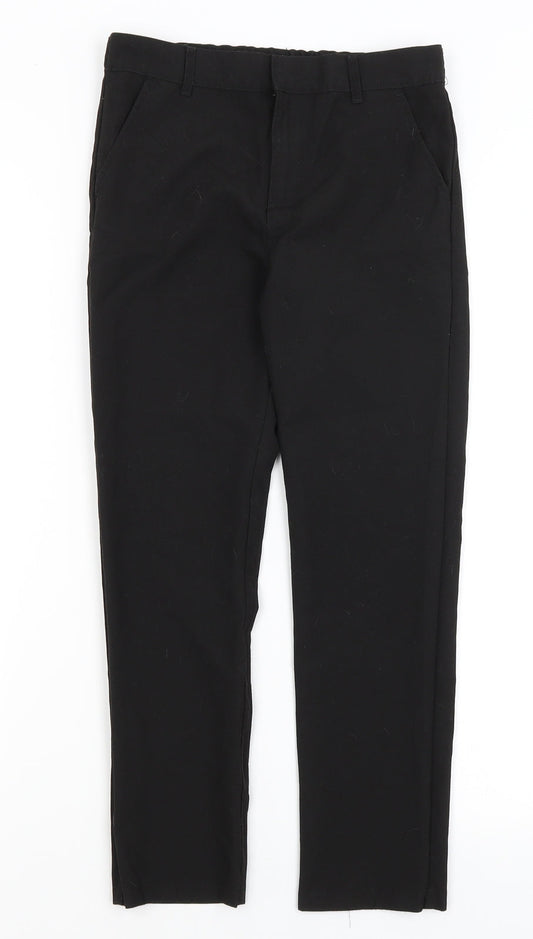 F&F Boys Black Dress Pants Trousers Size 9-10 Years
