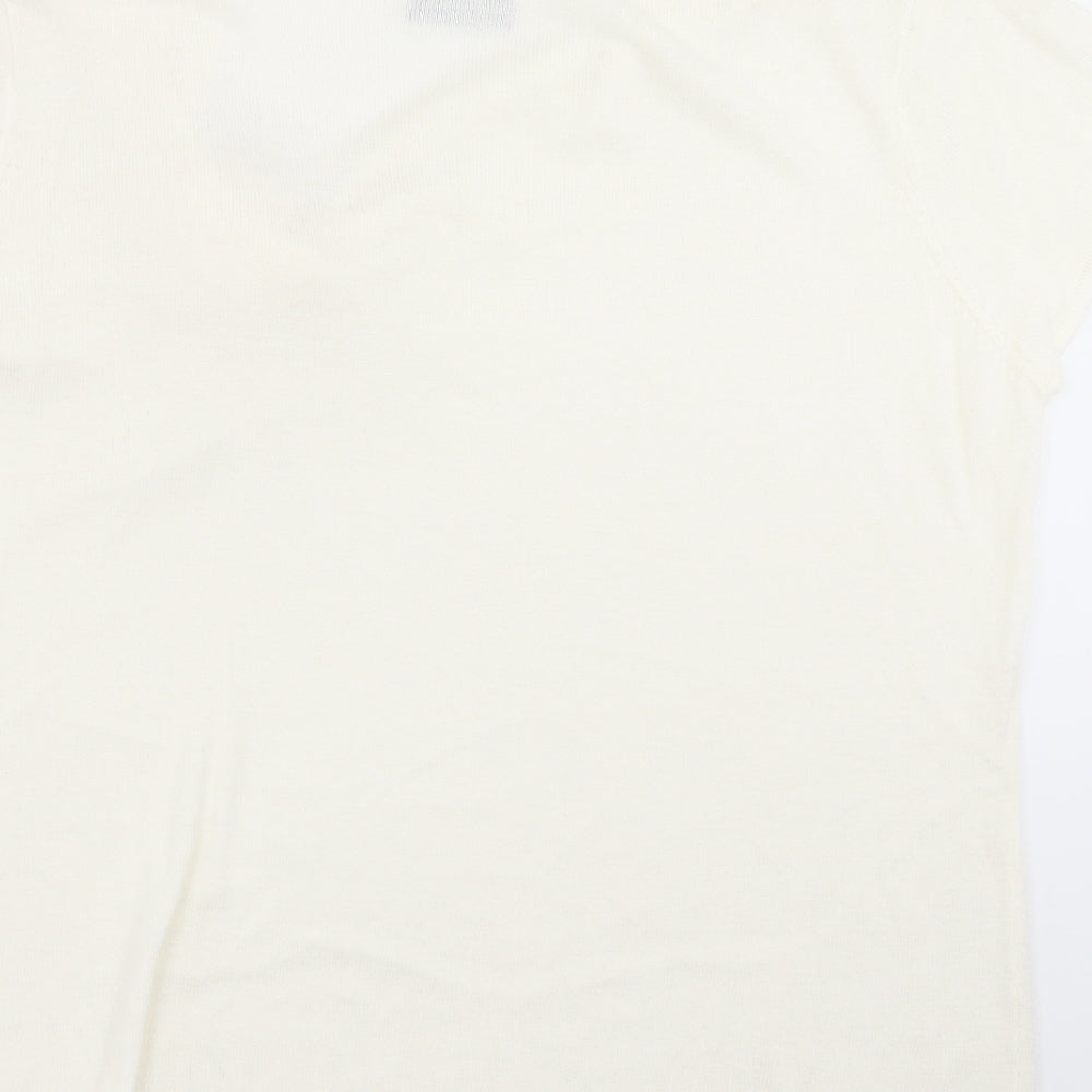 Alex & CO Womens Ivory Knit Pullover Jumper Size 20