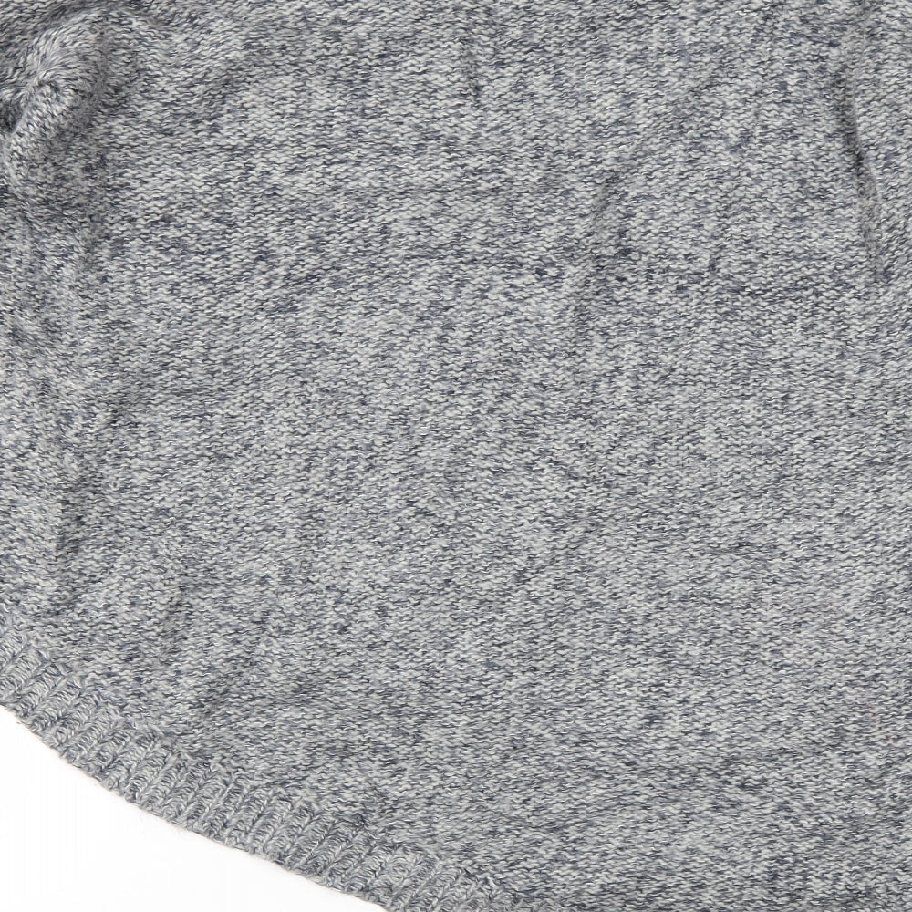 Brand and care label for LABEL women’s grey jumper, size UK 10