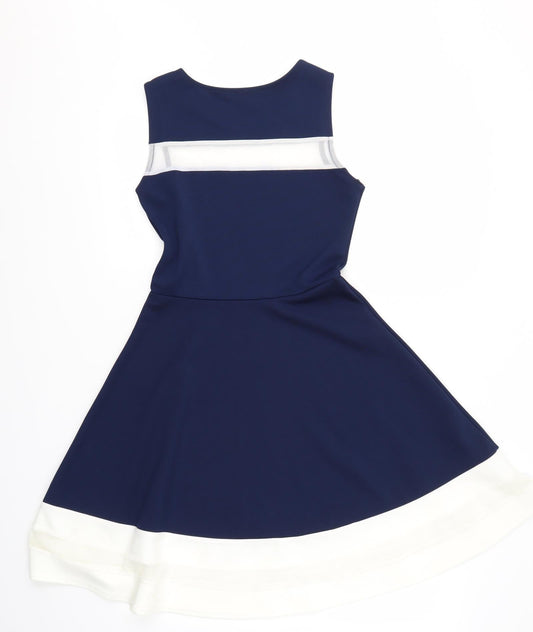 Quiz Womens Blue Fit & Flare Size 8