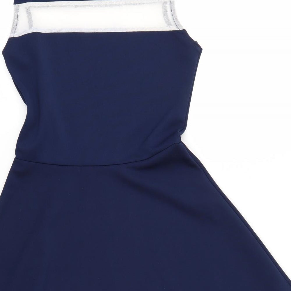 Quiz Womens Blue Fit & Flare Size 8