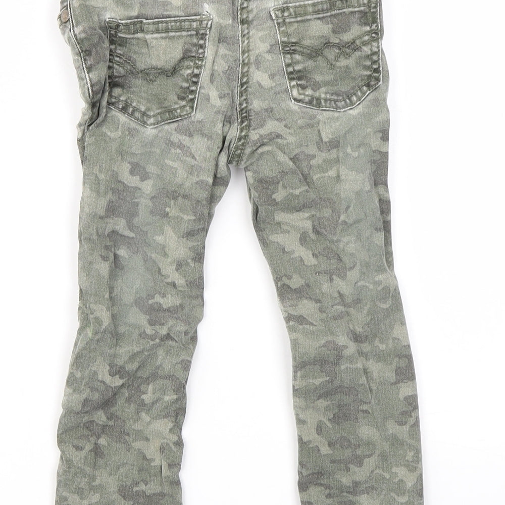 Original Marines Boys Green Check Skinny Jeans Size 3 Years