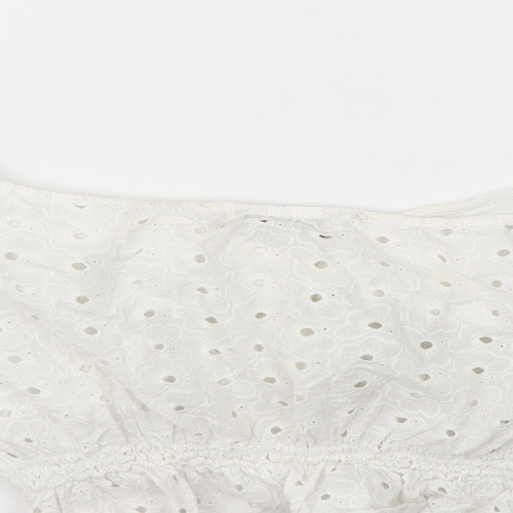 Womens UK Size 16 In the Style White Basic T-Shirt